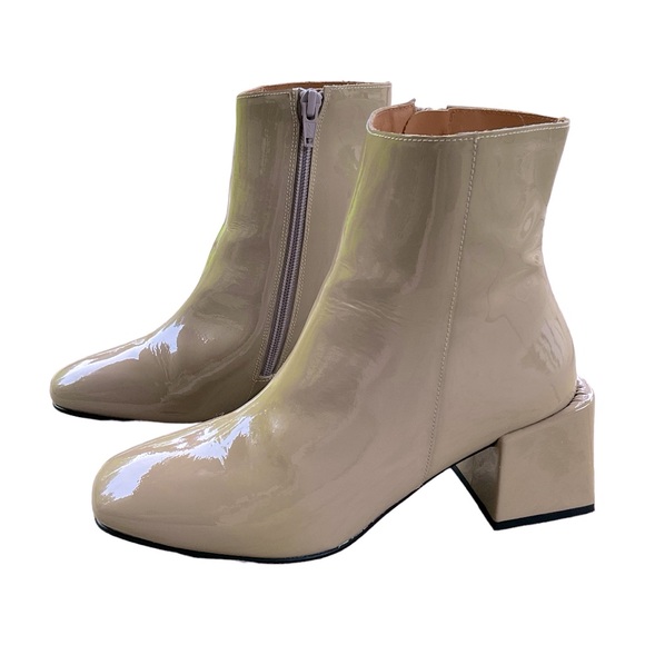 Free People Collette Patent Leather Heeled Boots - Picture 10 of 14